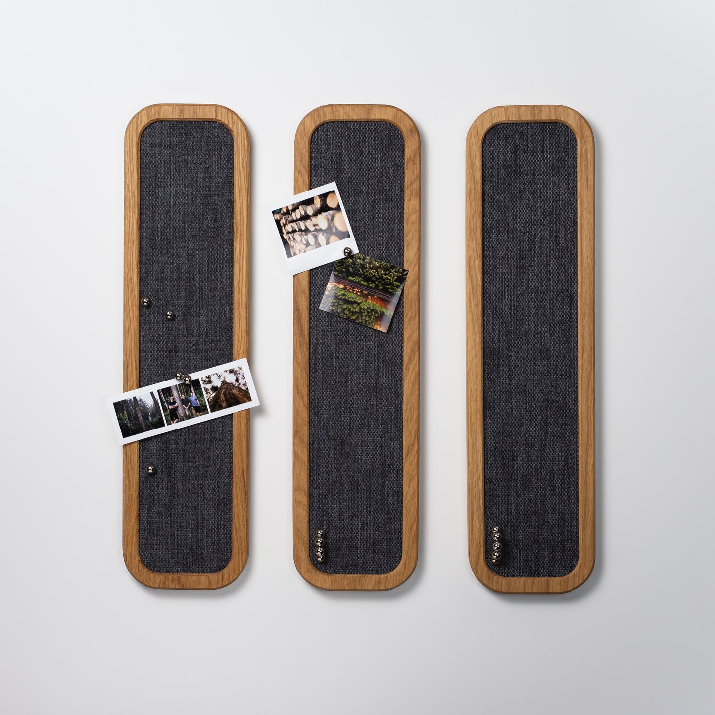 Magnet-Pinnwand Eiche 50x13 cm + Magnete