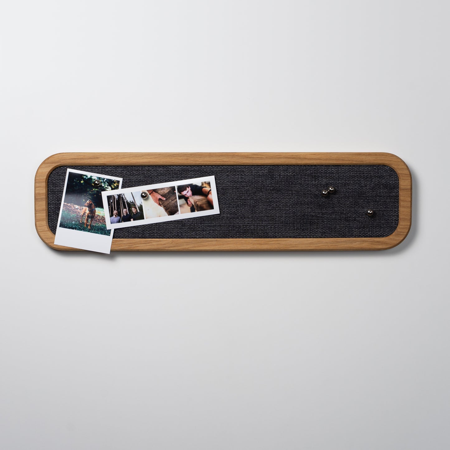 Magnet-Pinnwand Eiche 50x13 cm + Magnete