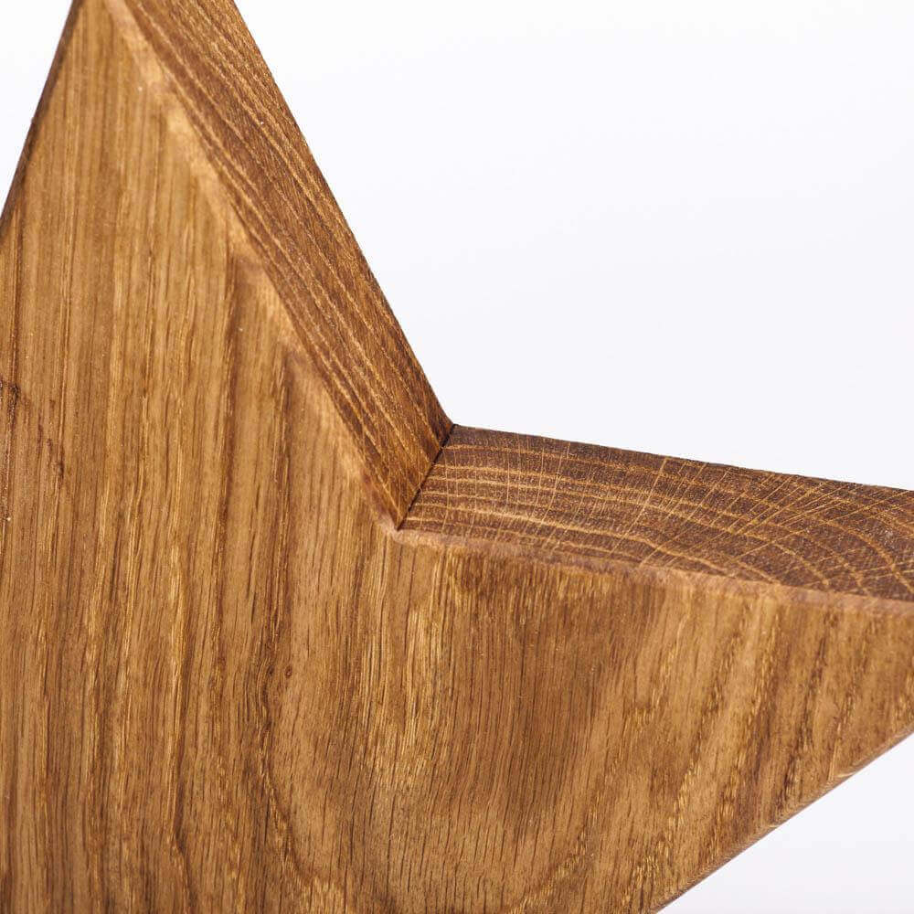 Holzstern Eiche - Frohe Weihnachten - WOODS - Holzmanufakur im Chiemgau