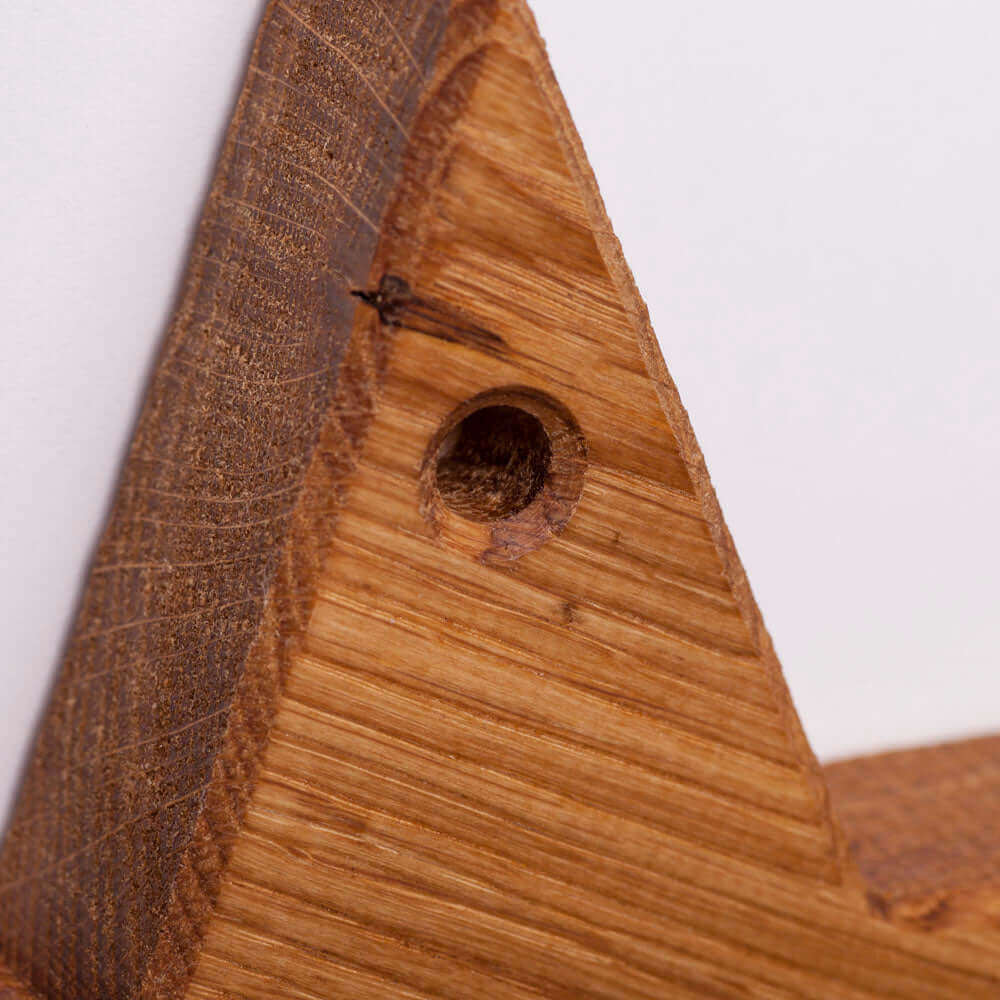 Holzstern Eiche zum Aufhängen - WOODS - Holzmanufakur im Chiemgau