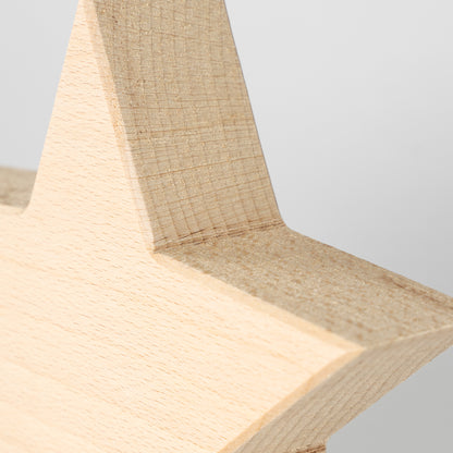 Holzstern Buche – Deko Stern