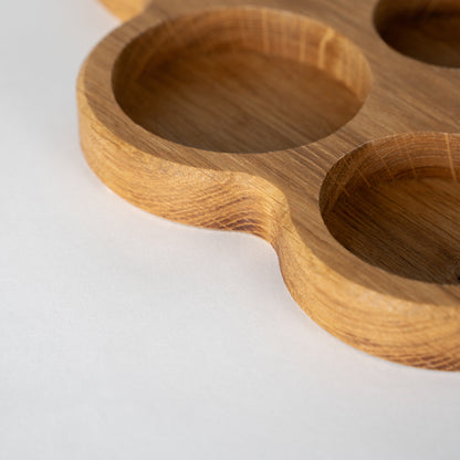 Teelichthalter Eiche – 5 Windlichter