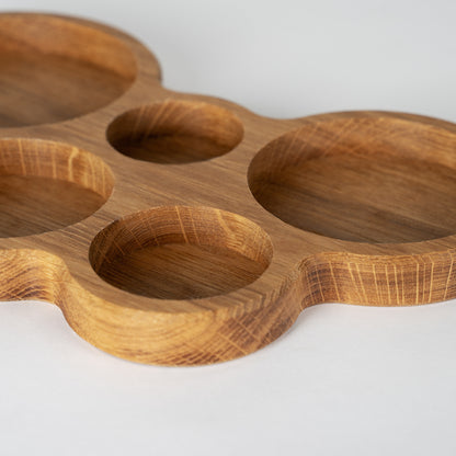 Teelichthalter Eiche – 5 Windlichter