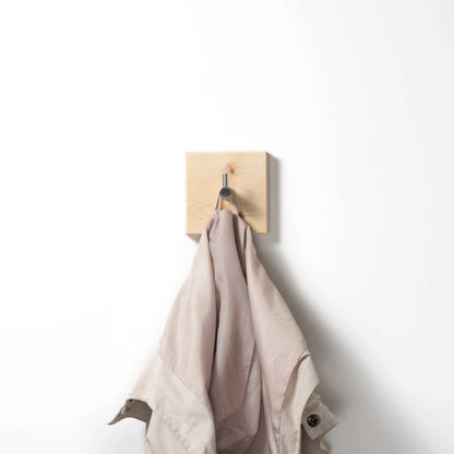 Garderobenhaken aus Eichenholz | Garderobenleiste Garderobe Holz