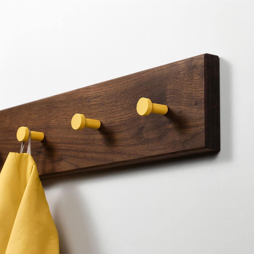 Kindergarderobe Holz Eiche/Nussbaum