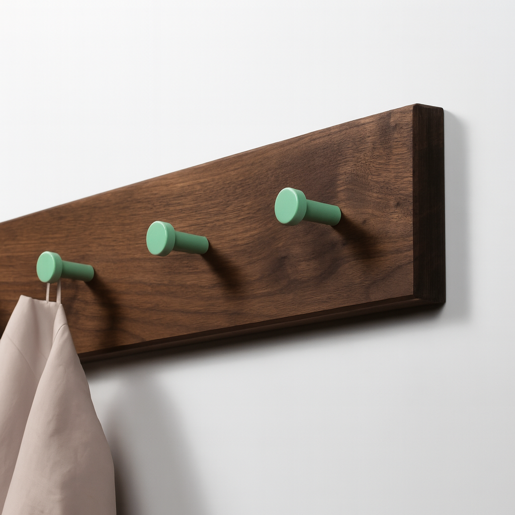 Kindergarderobe Holz Eiche/Nussbaum